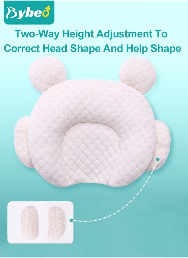 Baby Newborn Nursing Sleeping Pillow Toddler Boys and Girls Comfortable Portable Breathable Lightweight Shaping Pillows PE Multifunctional Portable Infant Head Support for Kids Infants Superhigh Quali