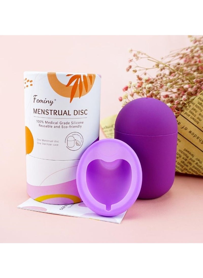 Feminy Menstrual Cup With Silicone Sterilizer Cup Or Cup Holder