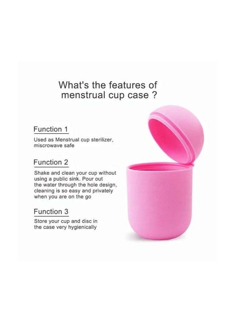 Feminy Menstrual Cup With Silicone Sterilizer Cup Or Cup Holder