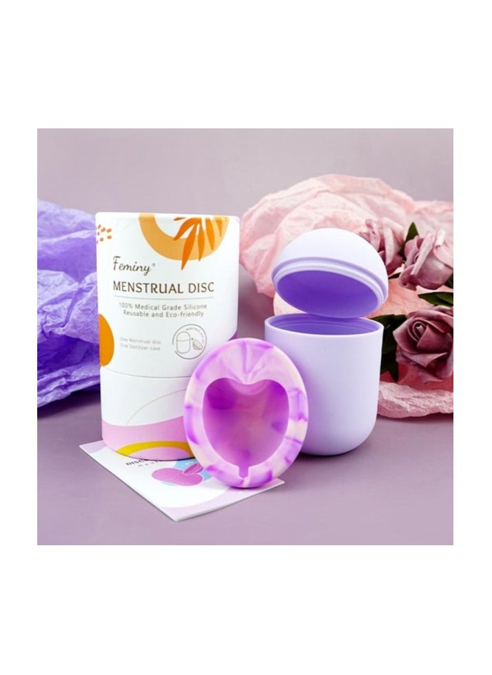 Feminy Menstrual Cup With Silicone Sterilizer Cup Or Cup Holder