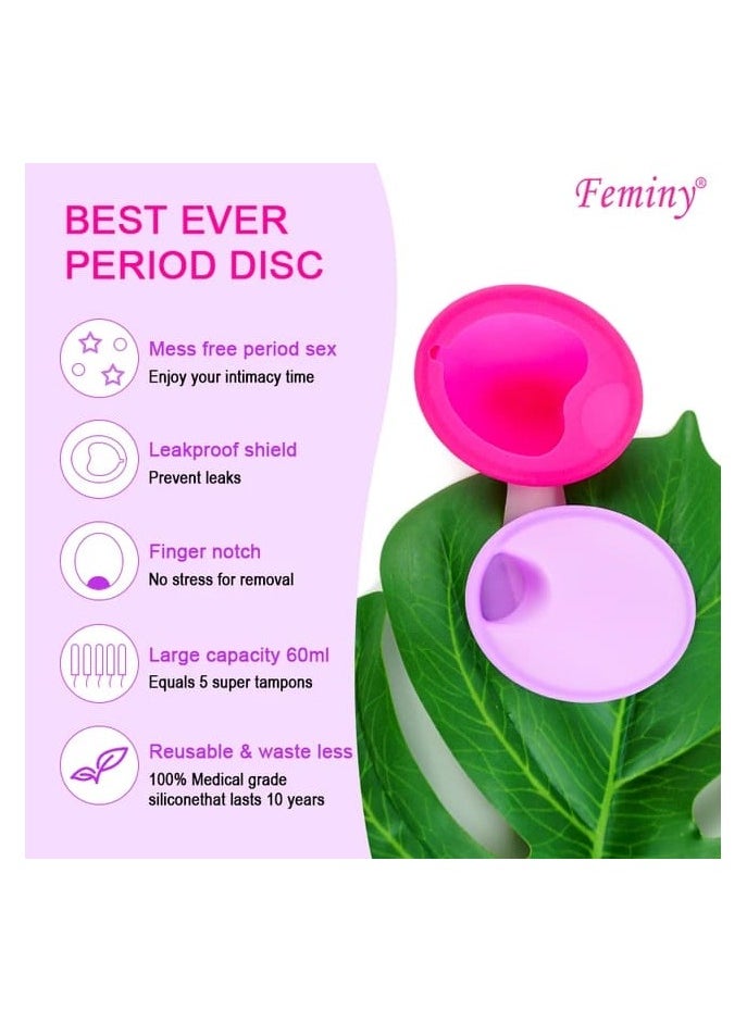 Feminy Menstrual Cup With Silicone Sterilizer Cup Or Cup Holder