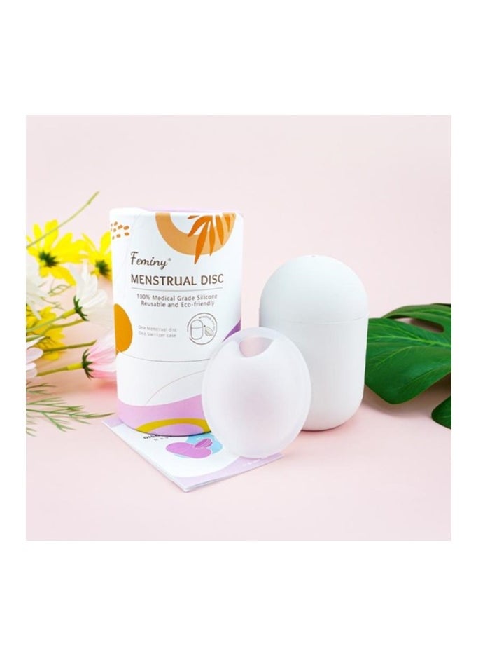 Feminy Menstrual Cup With Silicone Sterilizer Cup Or Cup Holder