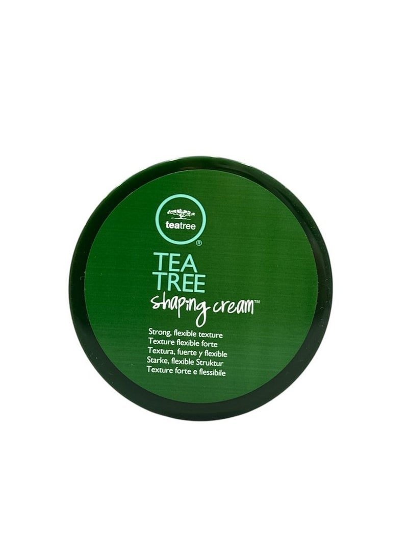 Tea Tree Shaping Cream, Hair Styling Cream, Long-Lasting Hold, Matte Finish, For All Hair Types, 3.0 fl. oz