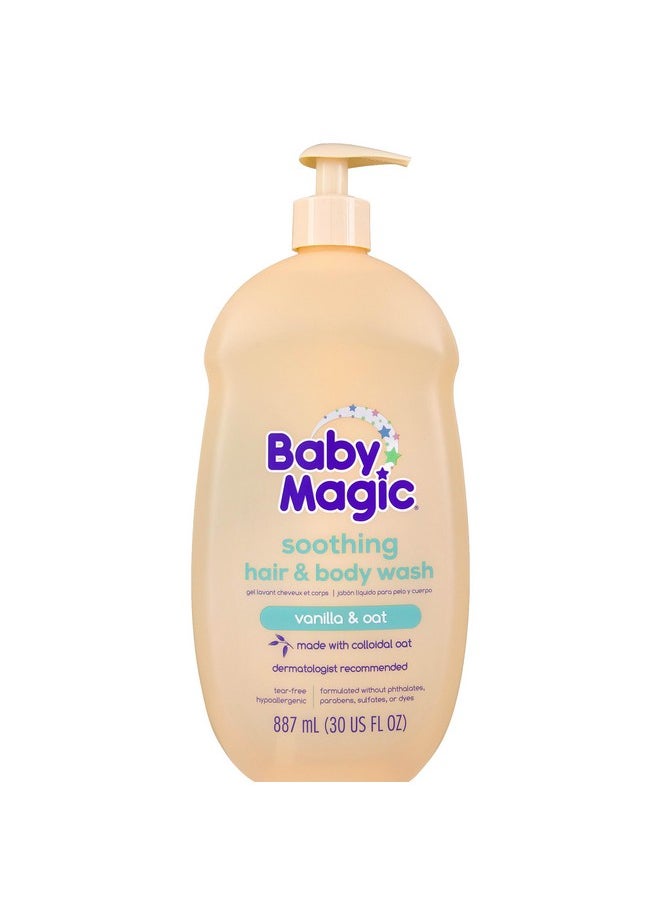 Baby Magic Soothing Hair & Body Wash, Vanilla & Oat, 30 Fl Oz