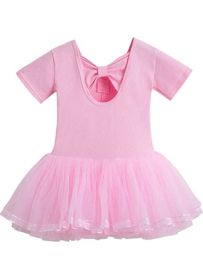 Short Sleeve Tutu Skirt Ballet Outfit Dress 110cm