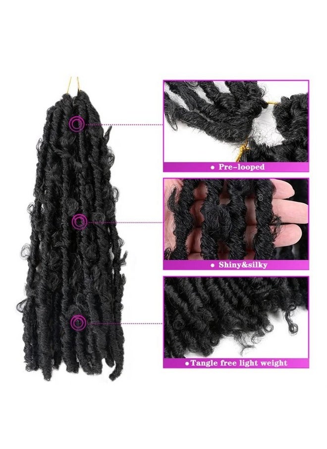 Butterfly Locs Passion Twist Crochet Hair 18 Inch Pre-twisted Short Crochet Passion Twist Hair, Faux Locks Crochet Hair Braids Extensions Soft Locks Synthetic Hair