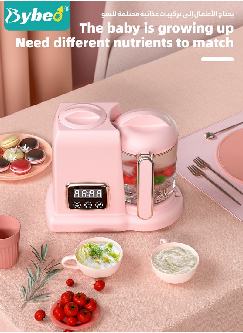 4 in 1 Baby Food Maker, Baby Food Processor, Baby Food Blender, Steamer Grinder Heater Mills Machine, Healthy Homemade Baby food, Auto Cooking & Grinding with Self Cleans Touch Screen LCD Display