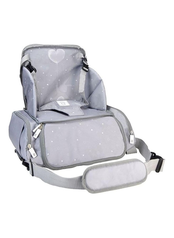 Baby Rabbit Go Anywhere Booster Travel Seat With Bag, Sushi Grey