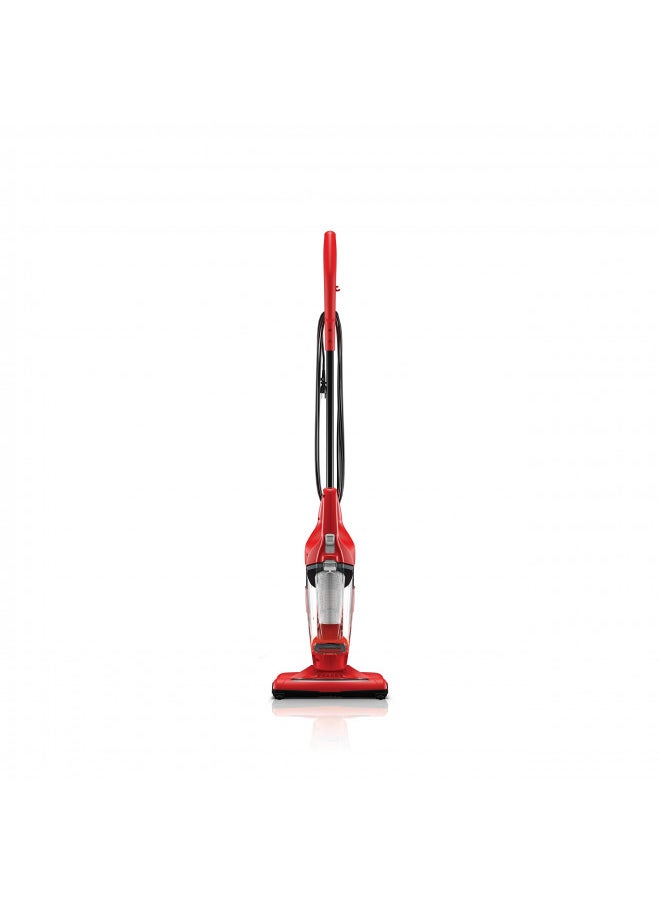 Dirt Devil Vibe 3-in-1 Vacuum Cleaner, Lightweight Corded Bagless Stick Vac with Handheld, SD20020, Red