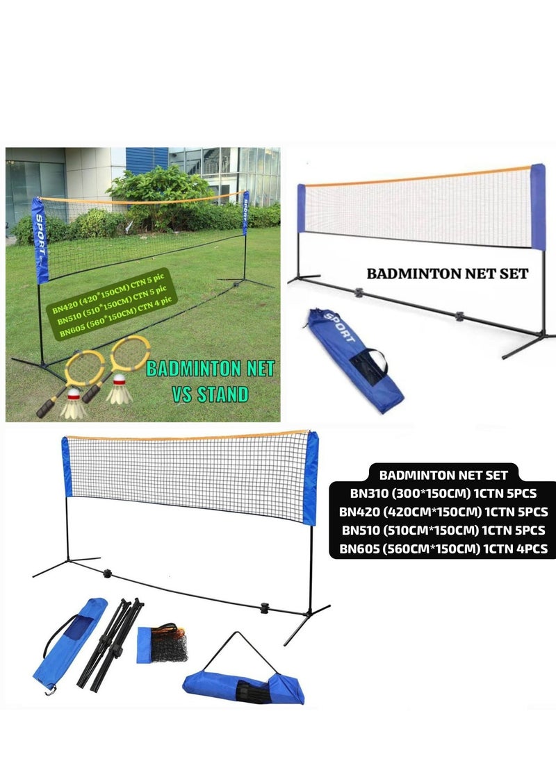 Portable Badminton Net Set for Badminton, Tennis and Volleyball