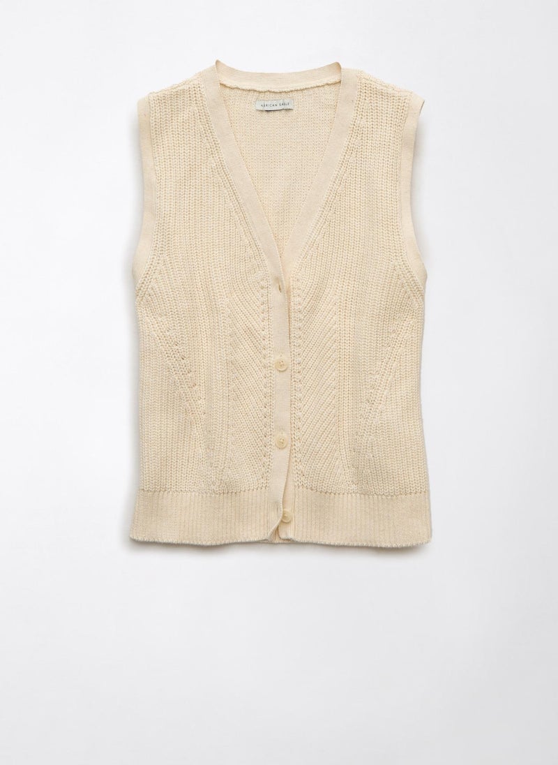 AE Button-Up Sweater Vest