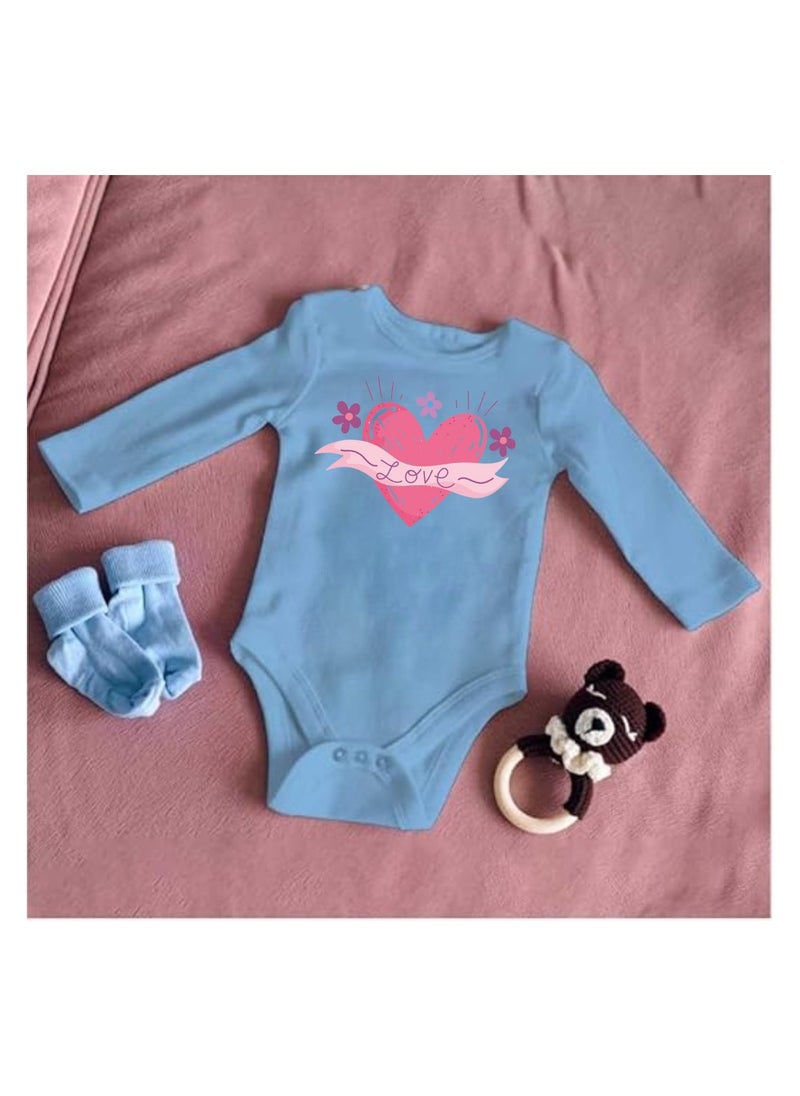Baby Romper Set for Girls - Pack of 4 Long Sleeve Cotton Rompers - Cute Outfits for Newborns and Toddlers with Snap Closure - Gift for Baby Girls