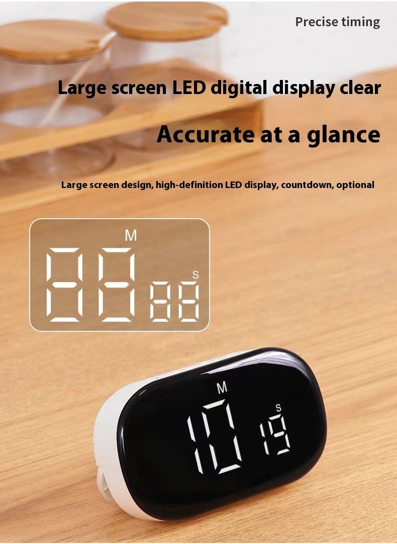 Large Screen Digital Timer, Study Timer for Students, Kitchen Timer, Self-Discipline Reminder, Cooking Timer