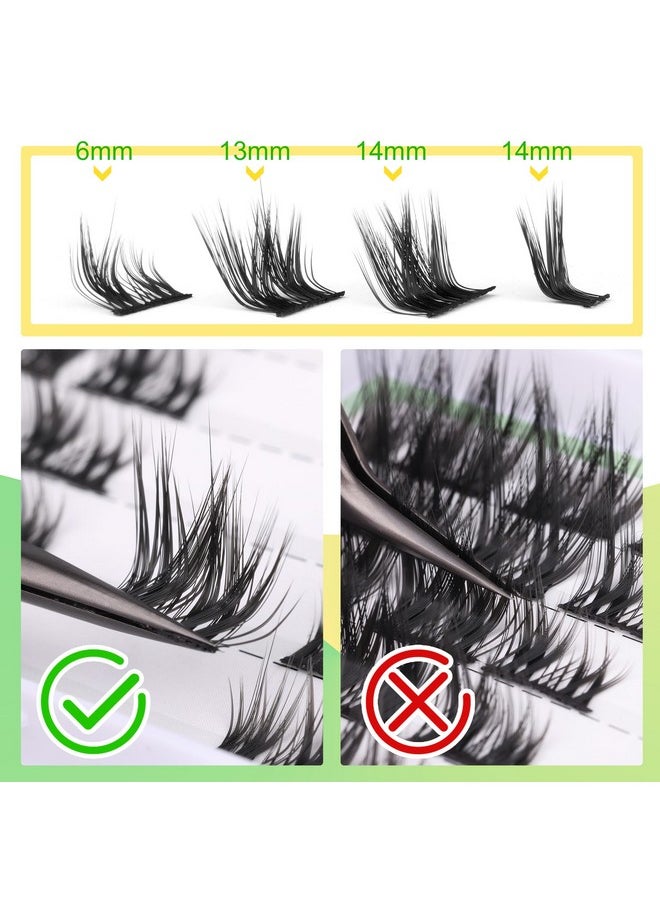 DIY Lash Extensions Clusters Eyelashes L Curl Lash Clusters Cat Eye Individual Lashes Fluffy Wispy DIY Cluster Lashes Extensions False Eyelashes by ALICE