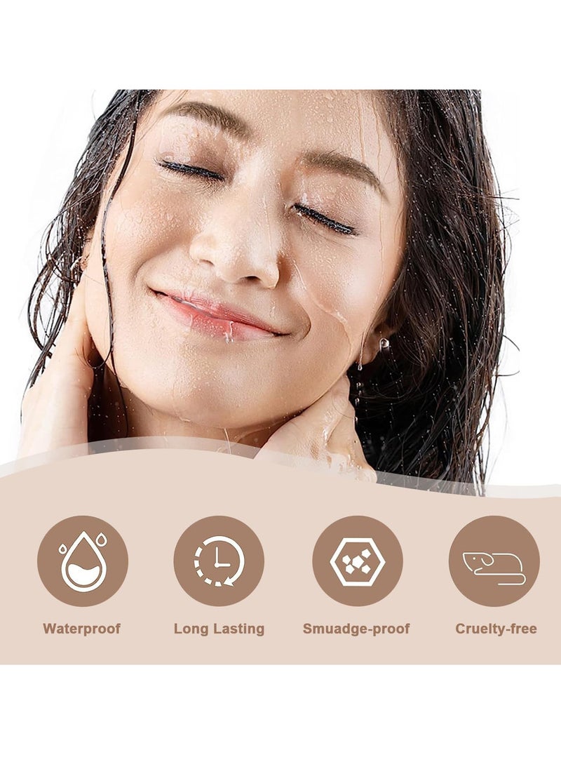 EXCEFORE 6 Pack Eyebrow Pencil, Long Lasting Waterproof Eyebrow Pen, Natural Looking and Stays on All Day (6 color)