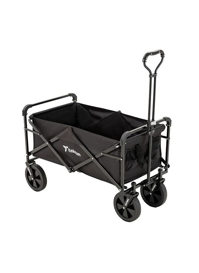 Lightweight And Durable Design, Folding Baby Wagon Cart With Canopy - Black