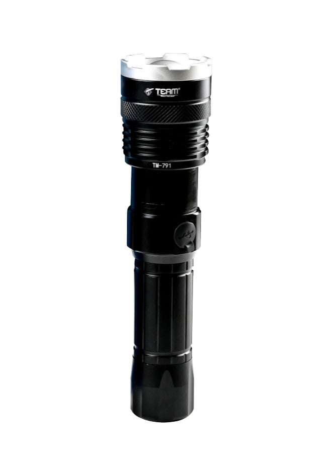 TEAM LED Flashlight | LED Torch | Portable LED Torch | Travel-Friendly Torch | Portable Torch.