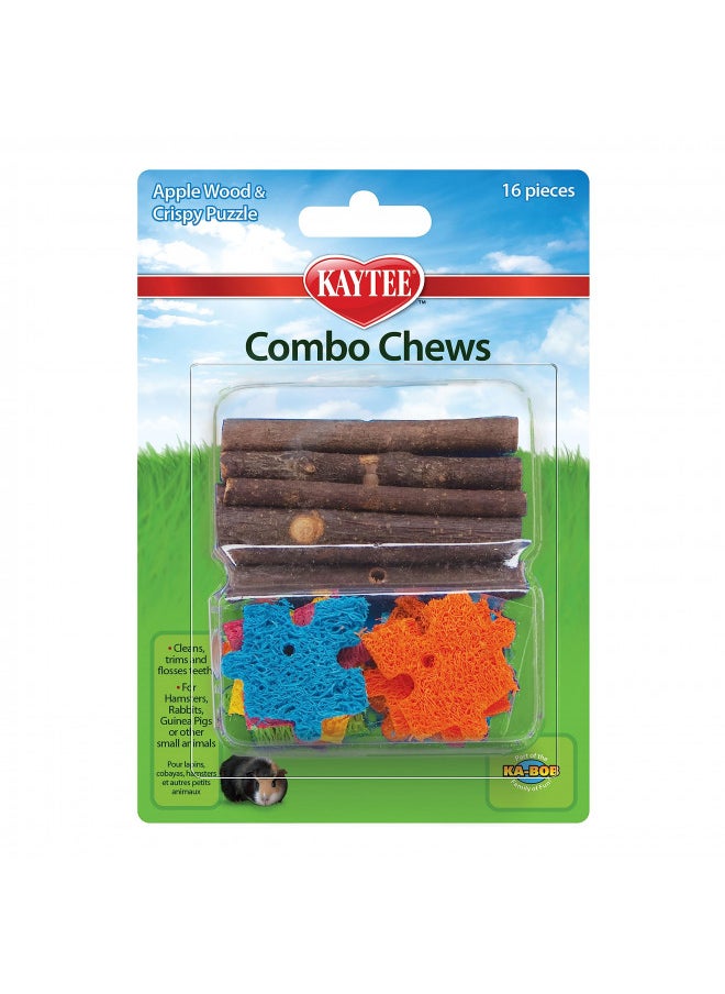 Kaytee Combo Chew Apple Wood & Puzzle