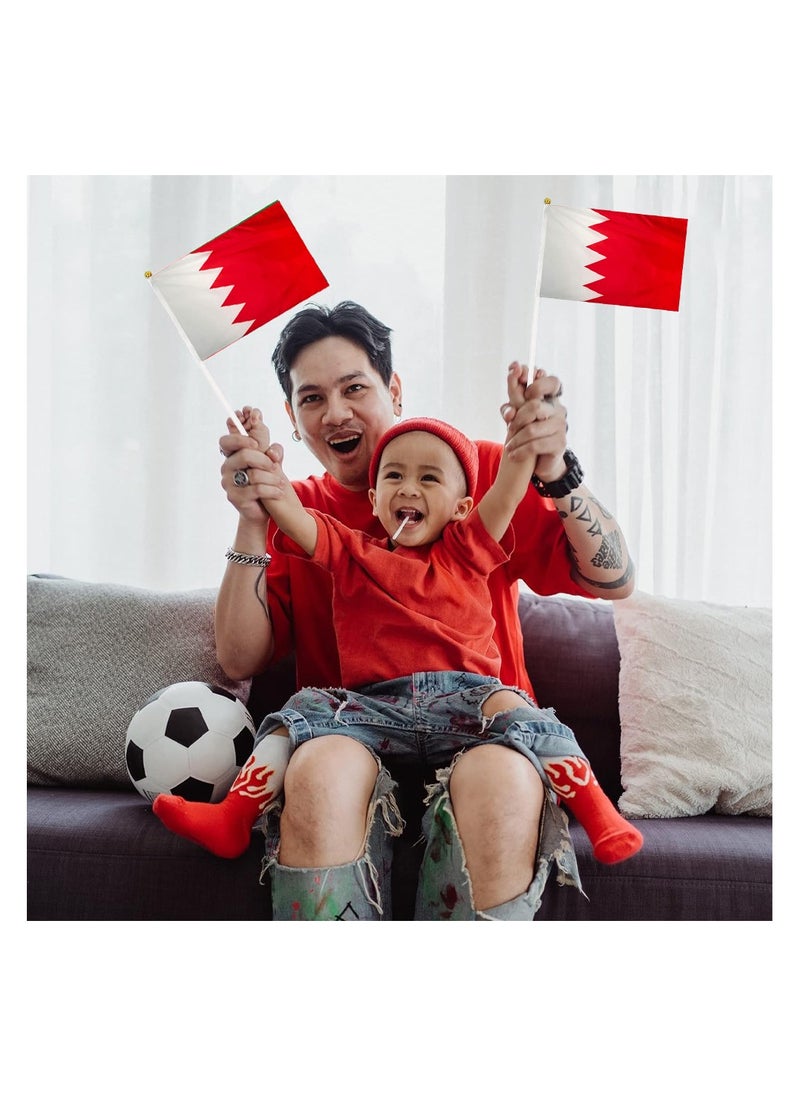 Bahrain Mini Hand Flags For Celebration Small Stick Hand Held Flags Great Souvenirs And Party Favors Handheld Flags For Kids And Adults Decorations Country Flags,Festival Events