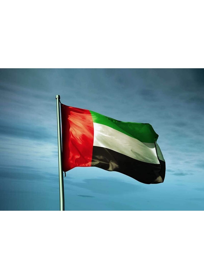 United Arab Emirates Emirati Flag 6x10 feet 180x300CM Super Quality Polyester, Much Thicker More Durable