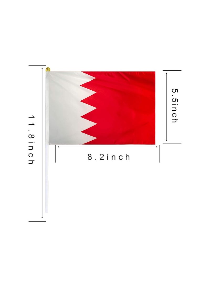 Bahrain Mini Hand Flags For Celebration Small Stick Hand Held Flags Great Souvenirs And Party Favors Handheld Flags For Kids And Adults Decorations Country Flags,Festival Events