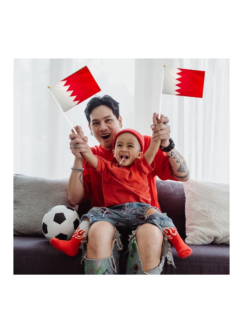 Bahrain Mini Hand Flags For Celebration Small Stick Hand Held Flags Great Souvenirs And Party Favors Handheld Flags For Kids And Adults Decorations Country Flags,Festival Events