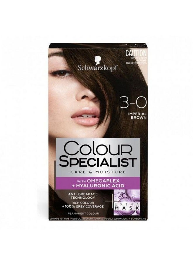 Schwarzkopf Colour Specialist Permanent Hair Colour 3.0 Imperial Brown