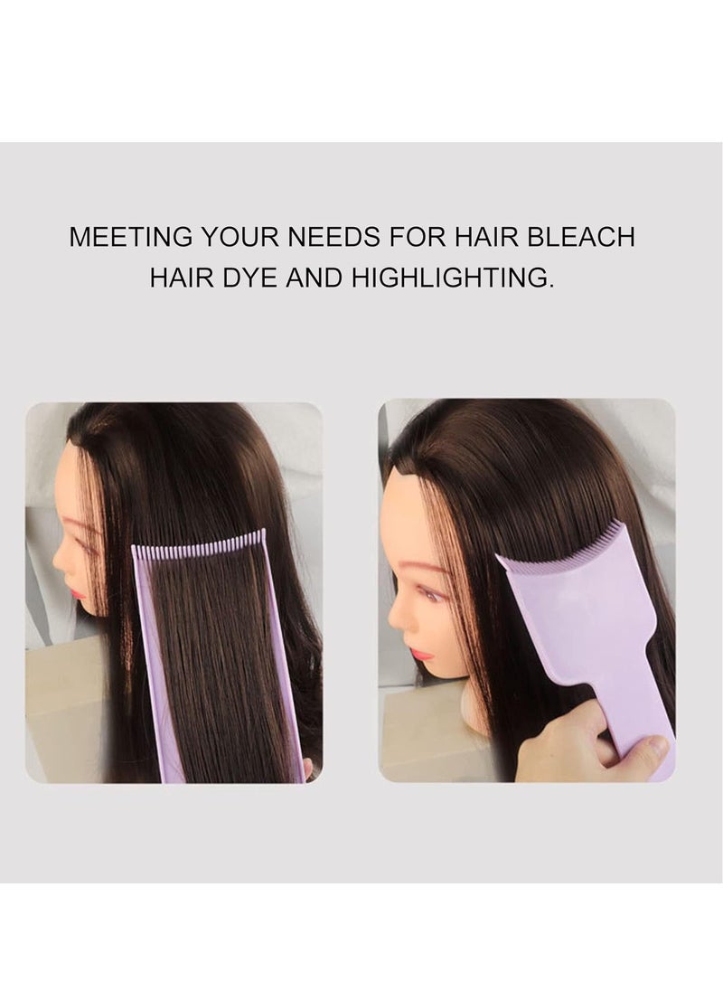 3 Colors Highlighting Board Barber Hair Salon Hair Dye Sectioning Paddle Set Hairdressing Tool, Balayage Highlighting Paddle Dye Foil Coloring Balayage Board Set for Hair Bleach