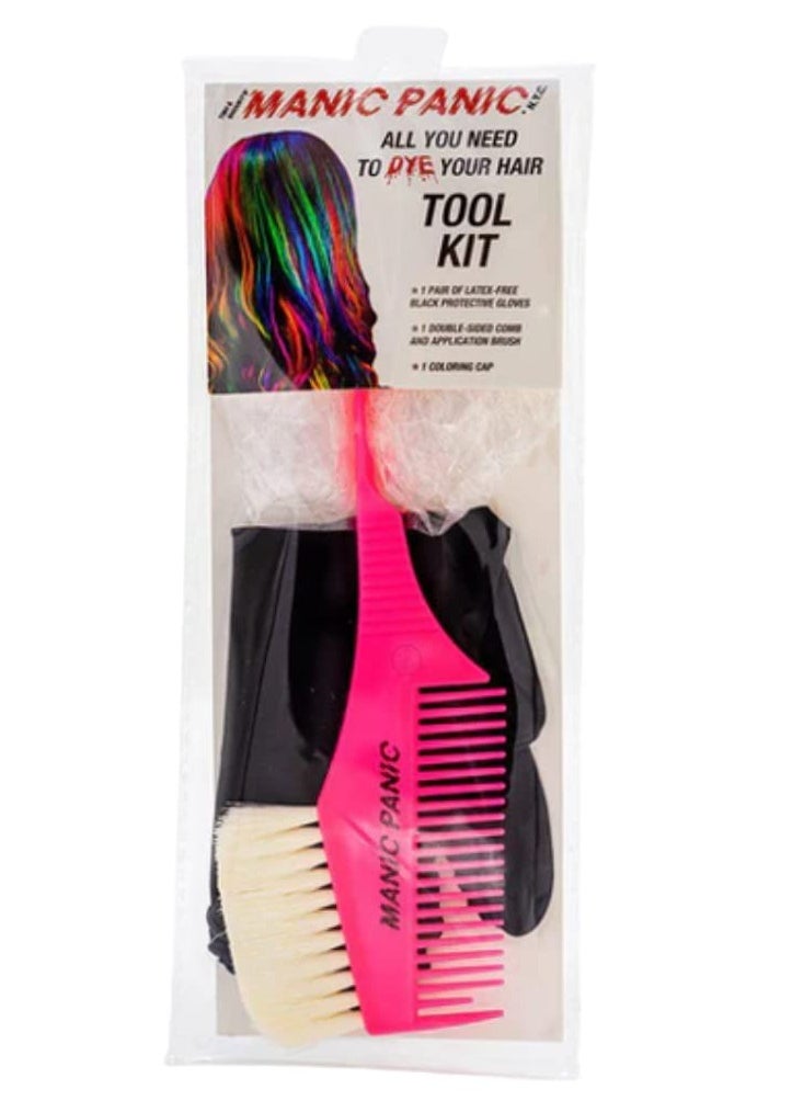 Manic Panic Hair Dye Tool Kit - Hair Dye Kit - Hair Coloring Kit Comes With Hair Dye Nitrile Gloves, Dye Brush/Comb Applicator, Hair Dye Cap - All You Need DYE Tools