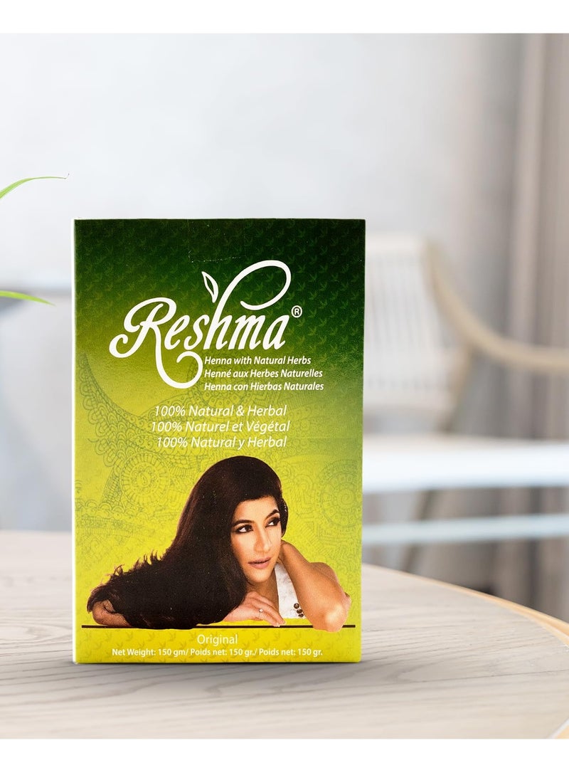 Reshma Beauty Classic Henna Hair Color | 100% Natural, For Soft Shiny Hair | Henna Hair Color, Gray Coverage| Ayurveda Hair Products (Original, Pack Of 1)