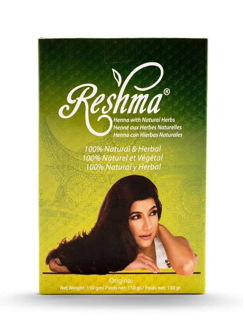 Reshma Beauty Classic Henna Hair Color | 100% Natural, For Soft Shiny Hair | Henna Hair Color, Gray Coverage| Ayurveda Hair Products (Original, Pack Of 1)