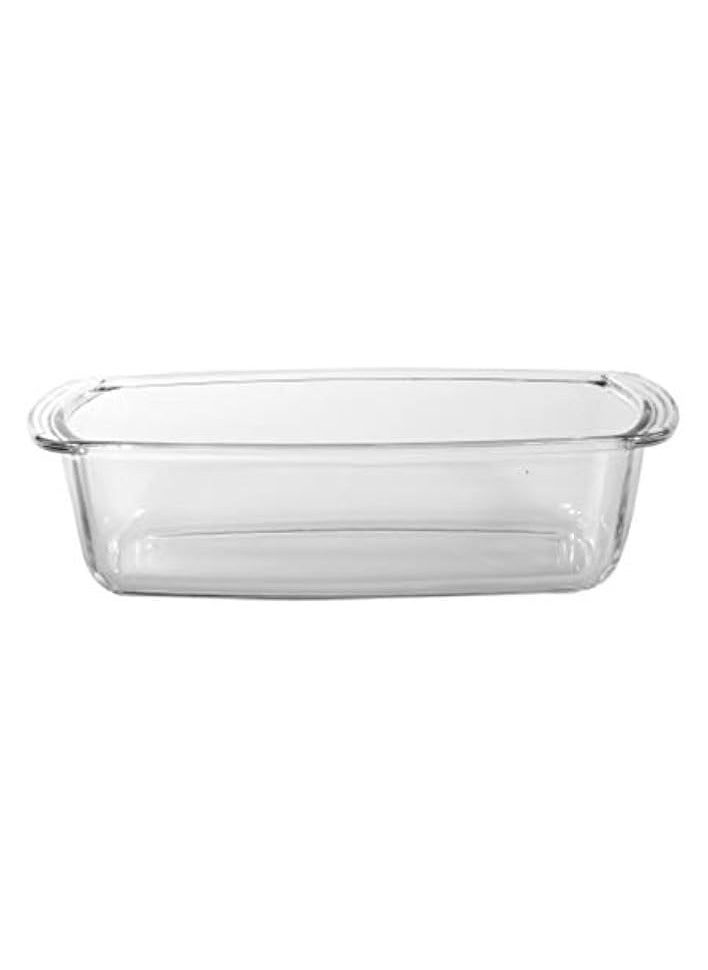 Glass Loaf Dish 1.8L – Rectangular Roasting & Baking Tray – Oven Safe Glass Loaf Pan