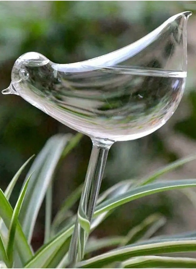 Waterer Bird Self Watering Bulb Hand Blown Clear Glass Plant Transparent 25 * 10cm