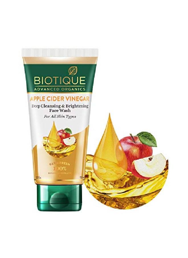 Apple Cider Vinegar Deep Cleansing Face Wash, 150 Ml