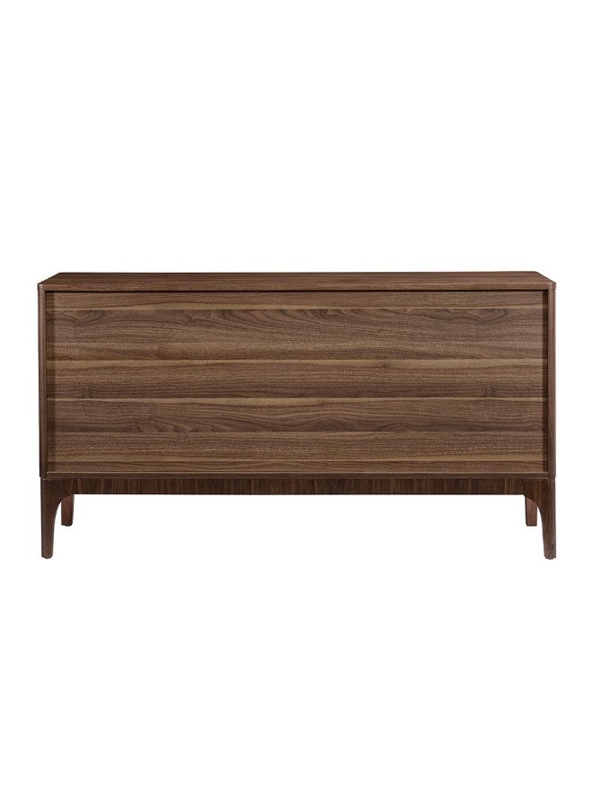 Rorvik Sideboard Cabinet Strong And Sturdy Kitchen Organiser Rack Modern Design Buffet Cabinet Side Board For Dining Room Bar Kitchen L160Xw45Xh85Cm - Walnut