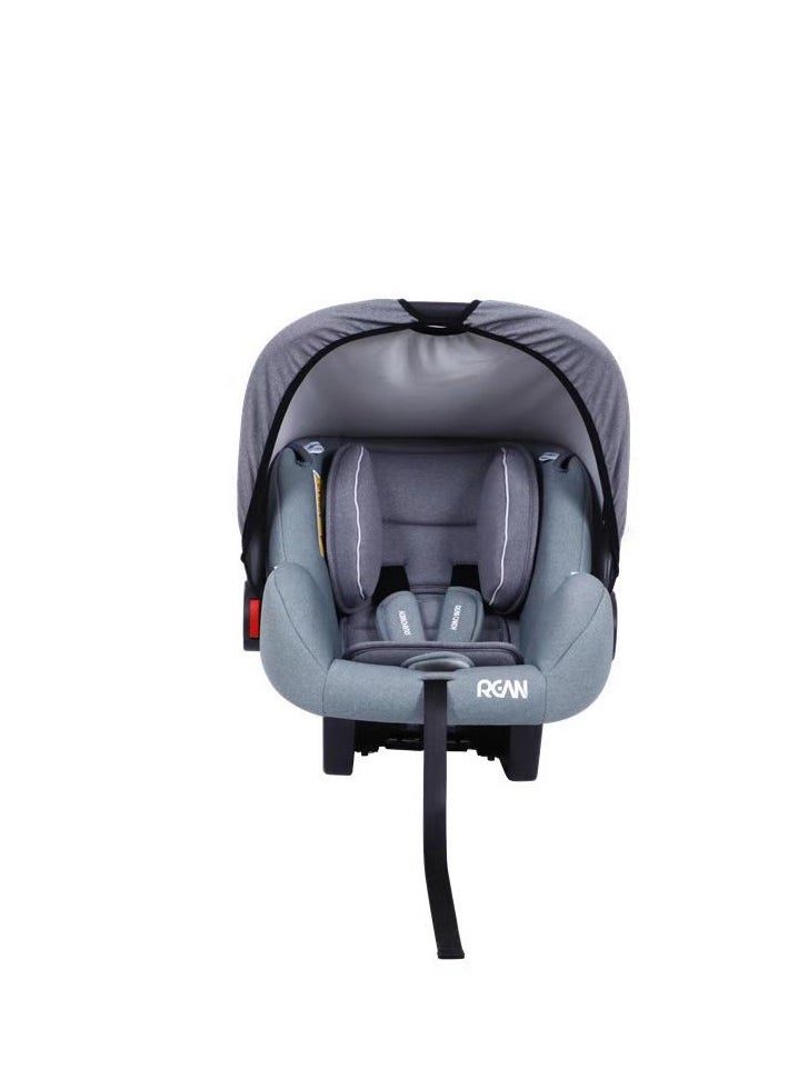 Infant carrier-style child safety seat for cars, newborn baby sleeping basket, portable car cradle, meeting ECE R44 standards.