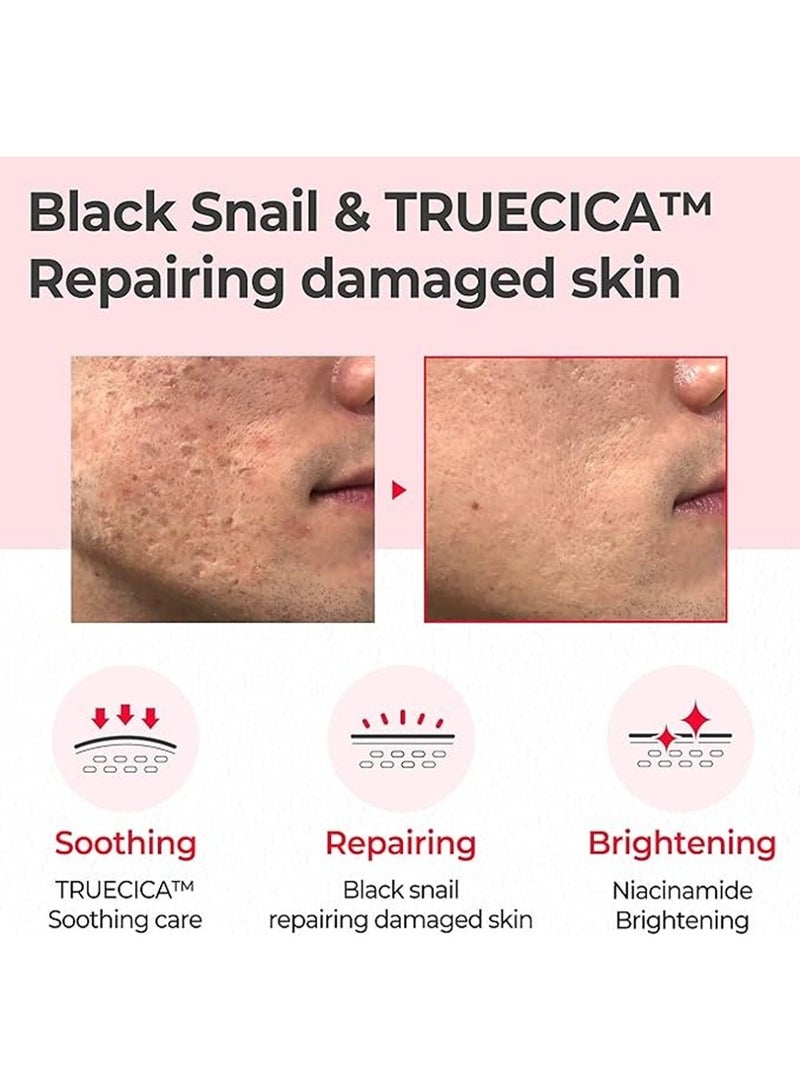 Snail Truecica Miracle Repair Face Toner - Made From Snail Mucin For Sensitive Skin - Daily Repair  Toner For Skin Texture And Pigmentation Care 135ml