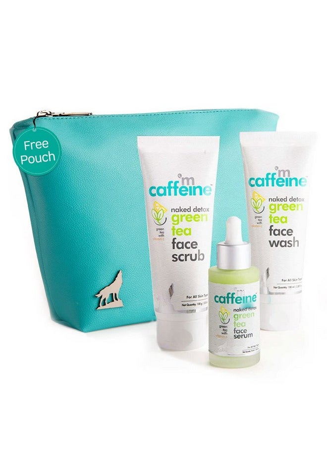 mCaffeine Summer Friendly Green Tea Face Purifying Kit