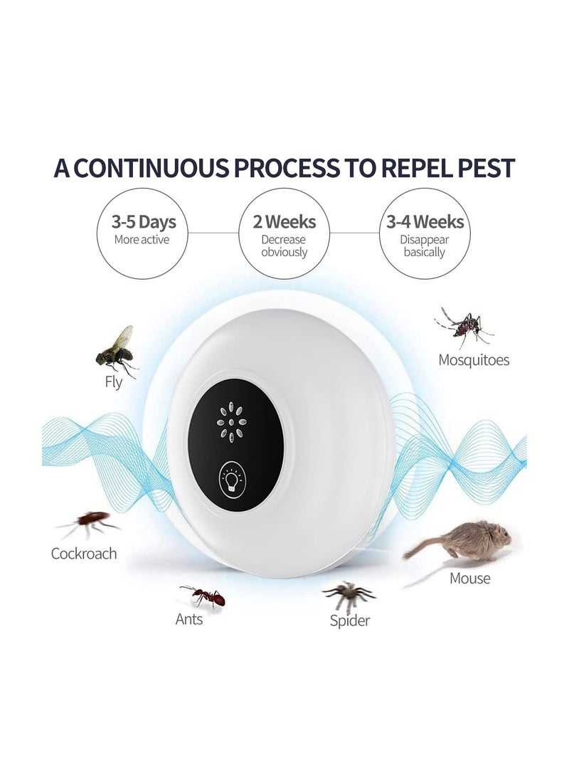 Pest Repeller Ultrasonic Pest Repeller 6 Pack Electronic Repellent Repellent Ultrasonic Plug in Mouse Rodent Repellent Indoor Pest Control Plug in Home Kitchen