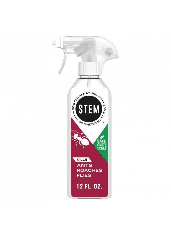 Stem Kills Ants, Roaches And Flies: Plant-Based Active Ingredient Bug Spray, Botanical Insecticide For Indoor And Outdoor Use; 12 fl oz (Pack Of 1)