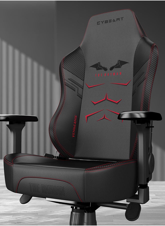 The Batman Gaming/Office Chair - DC Comics | 4D Armrest | Inbuilt Lumbar Support | Supreme PU Leather, Ergonomic, Recline And Tilt With 5 Year Warranty