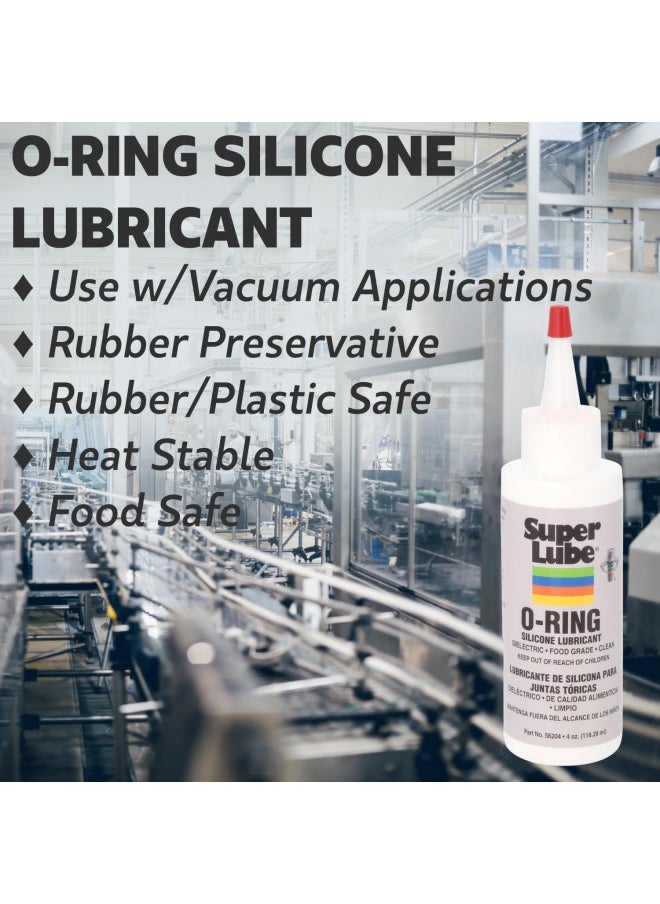 Super Lube 56204 O-Ring Silicone Lubricant, Clear