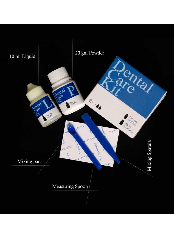 mastermedi Zinc Oxide Eugenol Cement Dental Care Kit Glue For Crowns & Bridges Filling