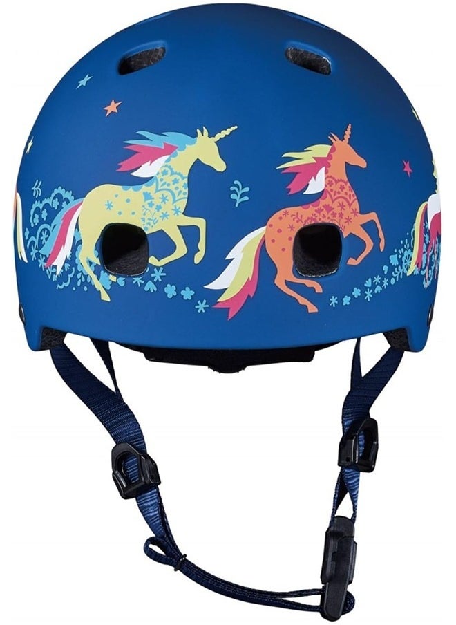 Micro PC Helmet Unicorn M Box Kids Helmet | Bike Helmets | Kick Scooter Helmets | Sports Helmet for Kids Boys and Girls of Age 6-15 Years with Adjustable Straps