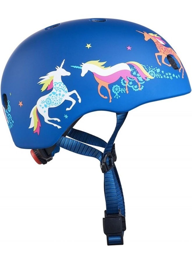 Micro PC Helmet Unicorn M Box Kids Helmet | Bike Helmets | Kick Scooter Helmets | Sports Helmet for Kids Boys and Girls of Age 6-15 Years with Adjustable Straps