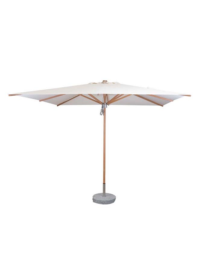 SUNCOAST 3 Meter Square Aluminium Umbrella in Woodlook Finish