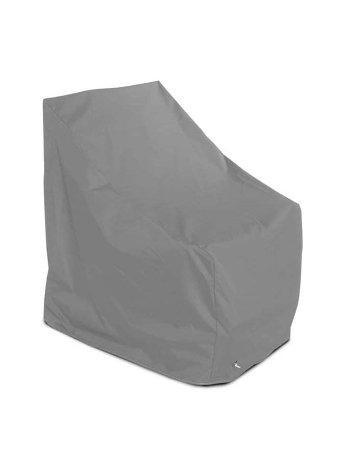 Stackable Gas System Chair Cover - 420D Ripstop Breathable Fabric, UV50+, Cool Gray