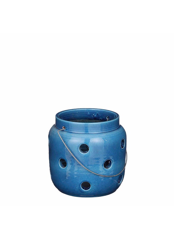 Arena Ceramic Lantern (S)-Blue