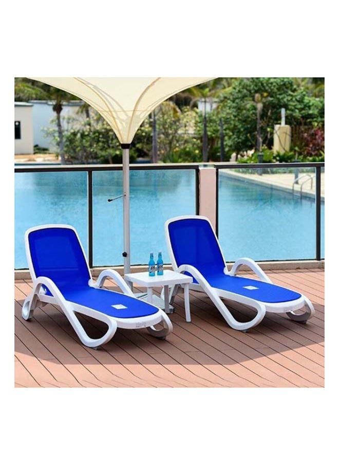 Nardi Alfa Sun Lounger - White & Blue