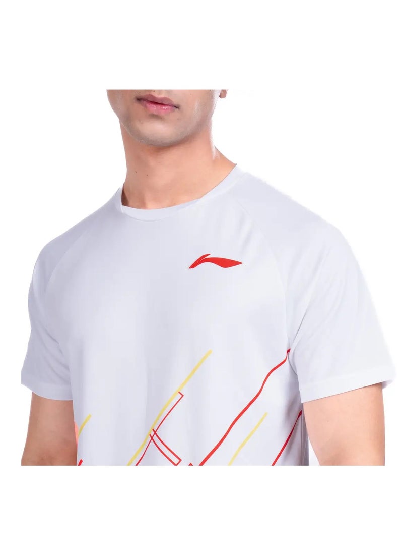 PRISM ROUND NECK-T-SHIRT- (WHITE) (ATST963-2-S)